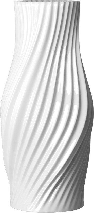 Lyngby Porcelæn Twist vase 31 cm, hvit