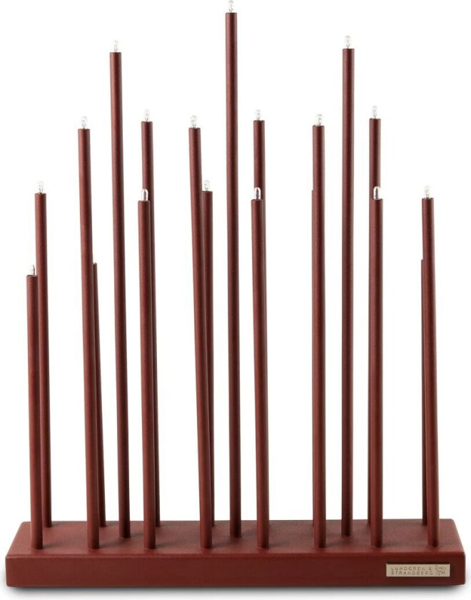 elektrisk lysestake Oksidrød