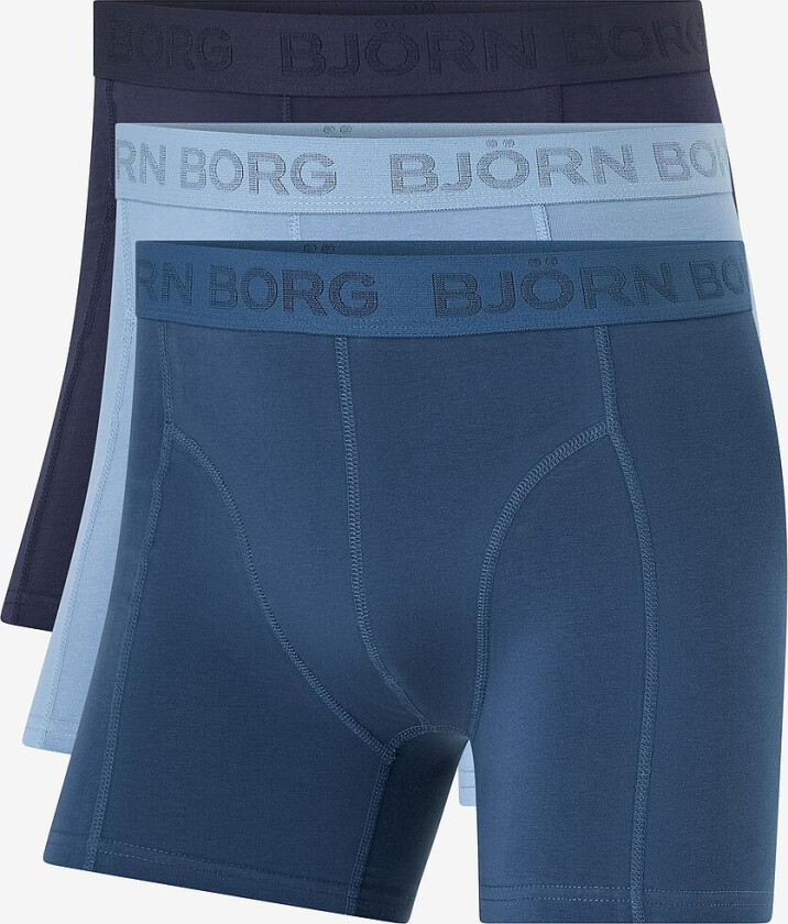Boksershorts Cotton Stretch Boxer 3-pakning - Blå