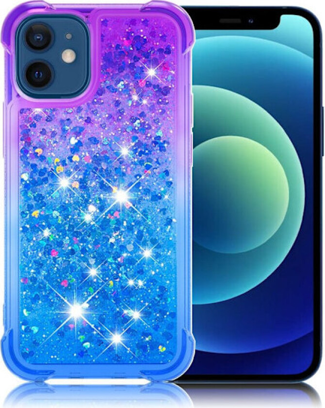 Princess iPhone 12 Mini Deksel - Lilla / Blå