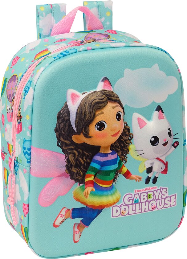 3D Mini Ryggsekk 6L, Lyseblå - Ryggsekker - Polyester