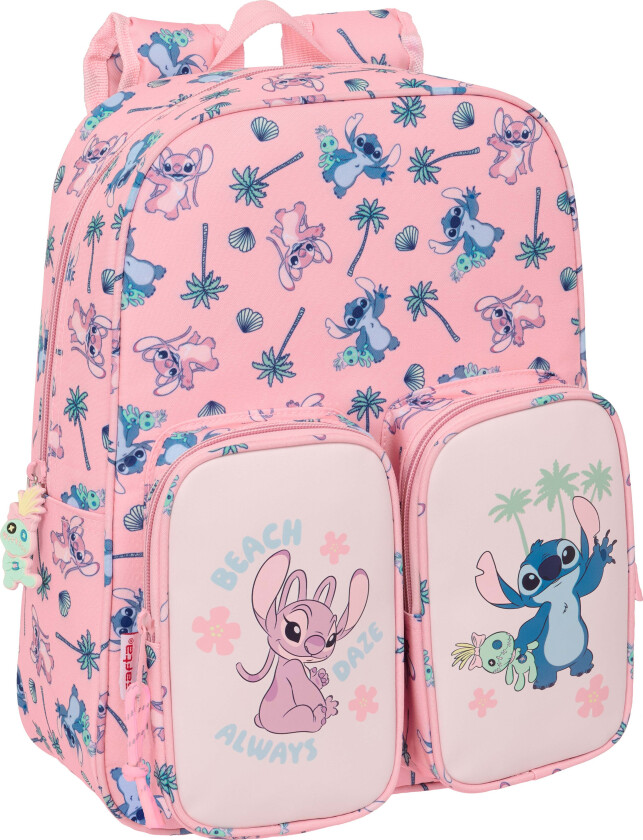 Disney Lilo & Stitch Ryggsekk 10L, Beach Rosa - Ryggsekker - Polyester