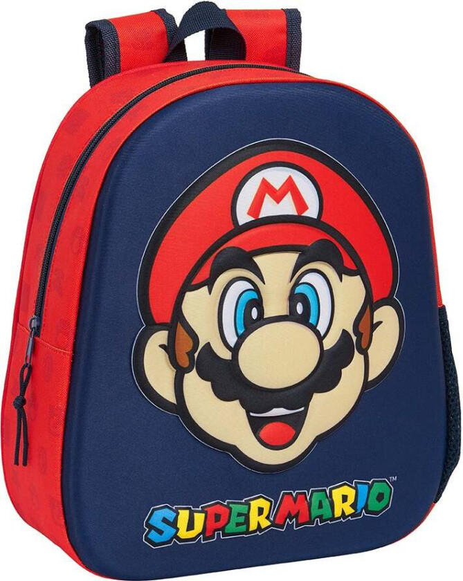 3D Ryggsekk 8,5L, Navy/Rød - Ryggsekker - Polyester