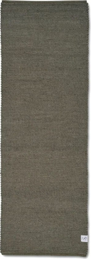 Merino entréteppe Dark green, 80 x 250 cm