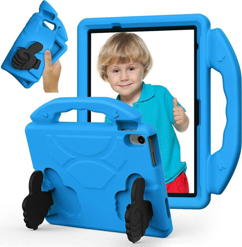 iPad 11" (2025) / Air 11" (2025 / 2024) / 10.9" (2024 / 2022) Barn Deksel m. Thumb Kickstand - Blå