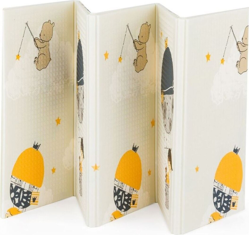 PETITE&MARS Dobbeltsidig Foldbar Lekematte - Campy Mountains&Triangles