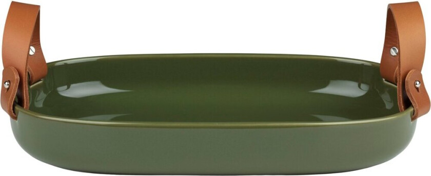 Oiva Iso serveringsfat 23x32 cm Harvest green