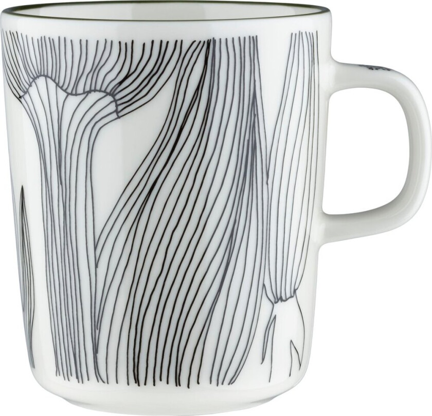 Kukat Puhkeavat krus 25 cl White-forest green-black