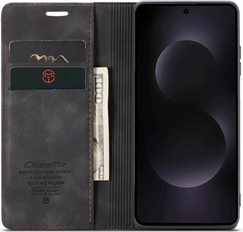 CaseMe mobildeksel 013 Samsung Galaxy S25 Edge - Svart