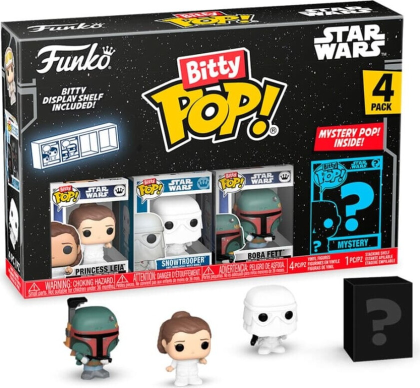Blister 4 figures Bitty POP Star Wars Leia