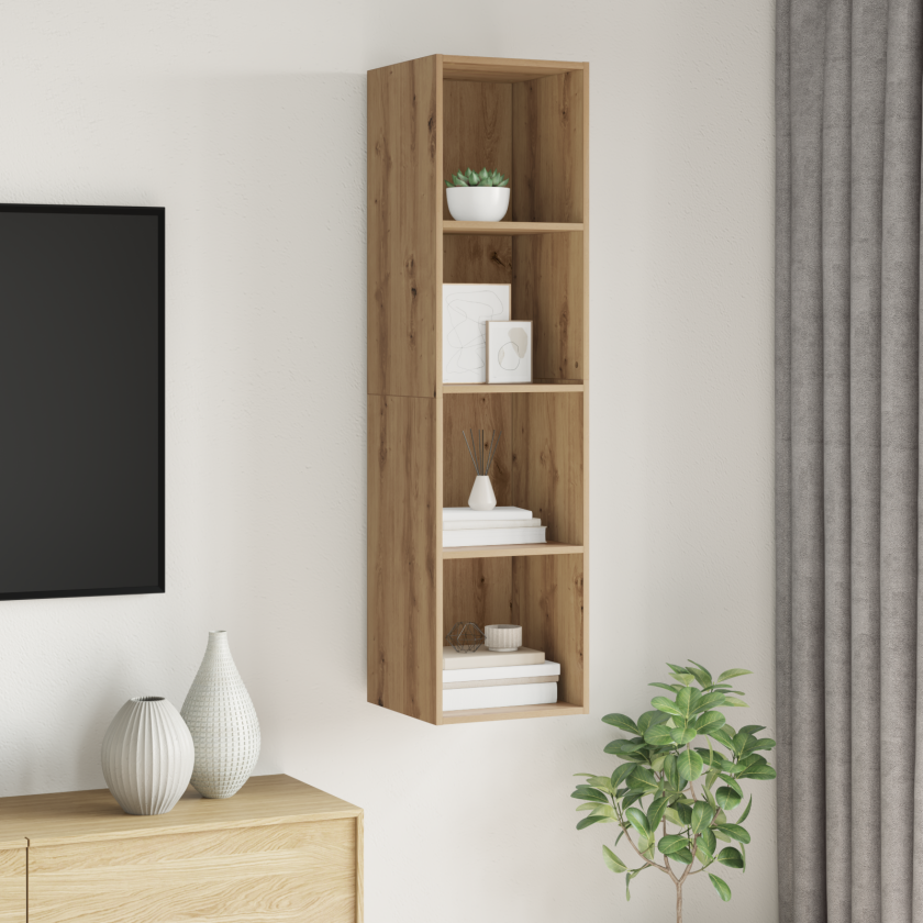 TV-skap med hylle artisan eik 37 x 37 x 142.5 cm Konstruert tre