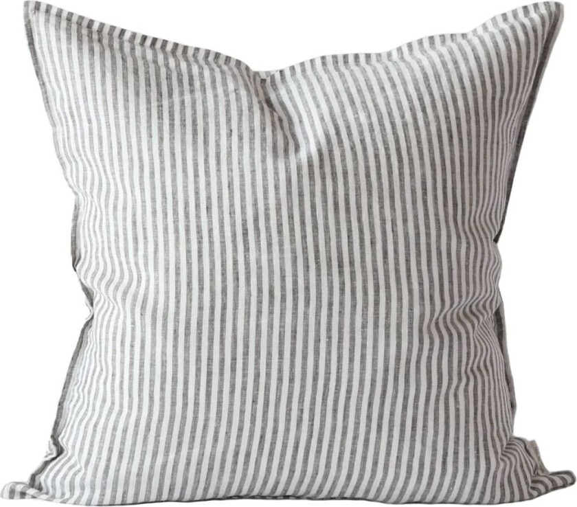 Washed linen putetrekk 50 x 50 cm Grey-white