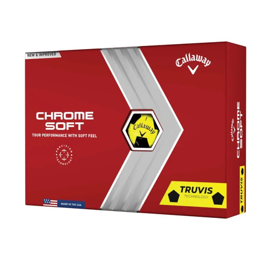 Chrome Soft Truvis 22 Golfball Gul