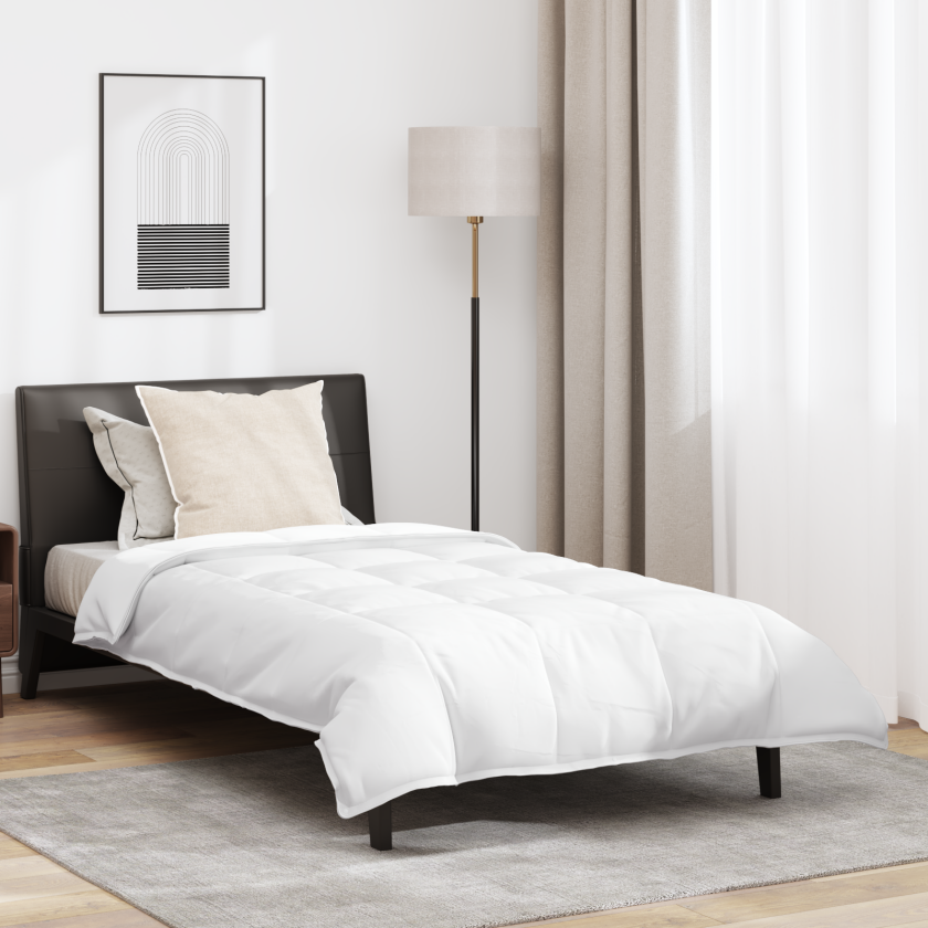 Dyne med pute 2 pcs Hvit 155 x 200 cm Dun