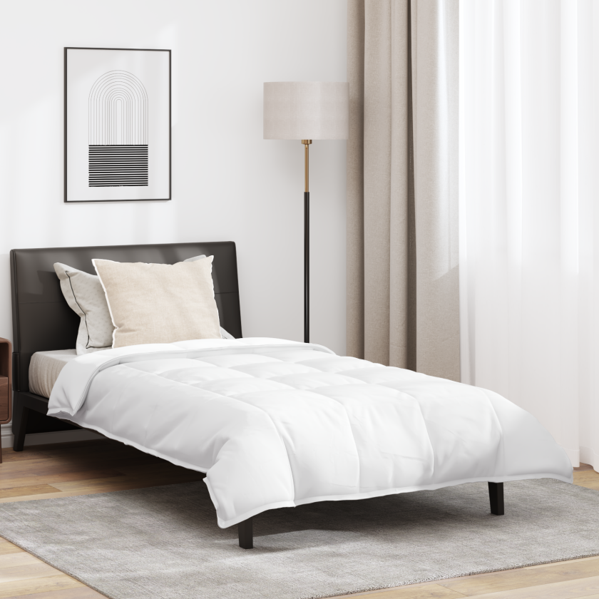 Dyne med pute 2 pcs Hvit 155 x 220 cm Dun