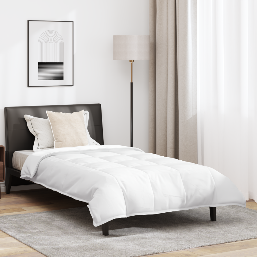Dyne med pute 2 pcs Hvit 155 x 200 cm Dun