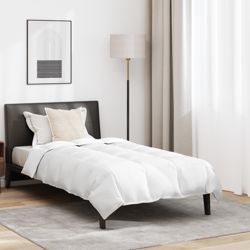 Dyne med pute 2 pcs Hvit 135 x 220 cm Dun