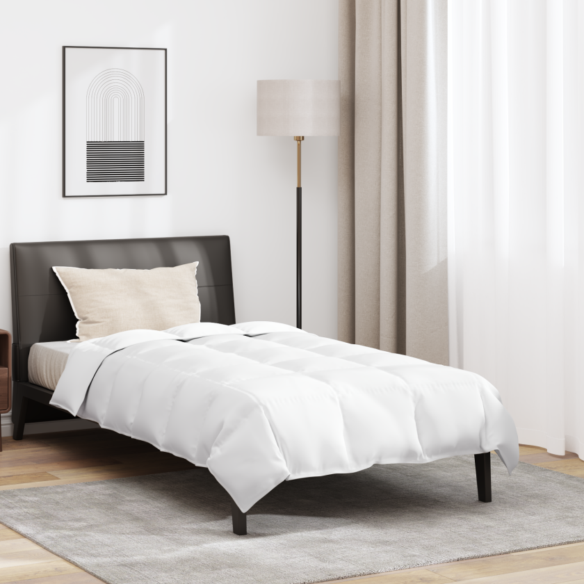 Dyne med pute 2 pcs Hvit 135 x 200 cm Dun