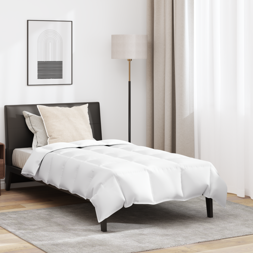 Dyne med pute 2 pcs Hvit 155 x 220 cm Dun