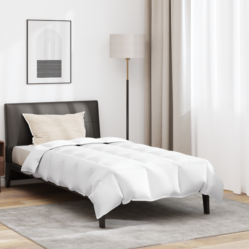 Dyne med pute 2 pcs Hvit 155 x 200 cm Dun