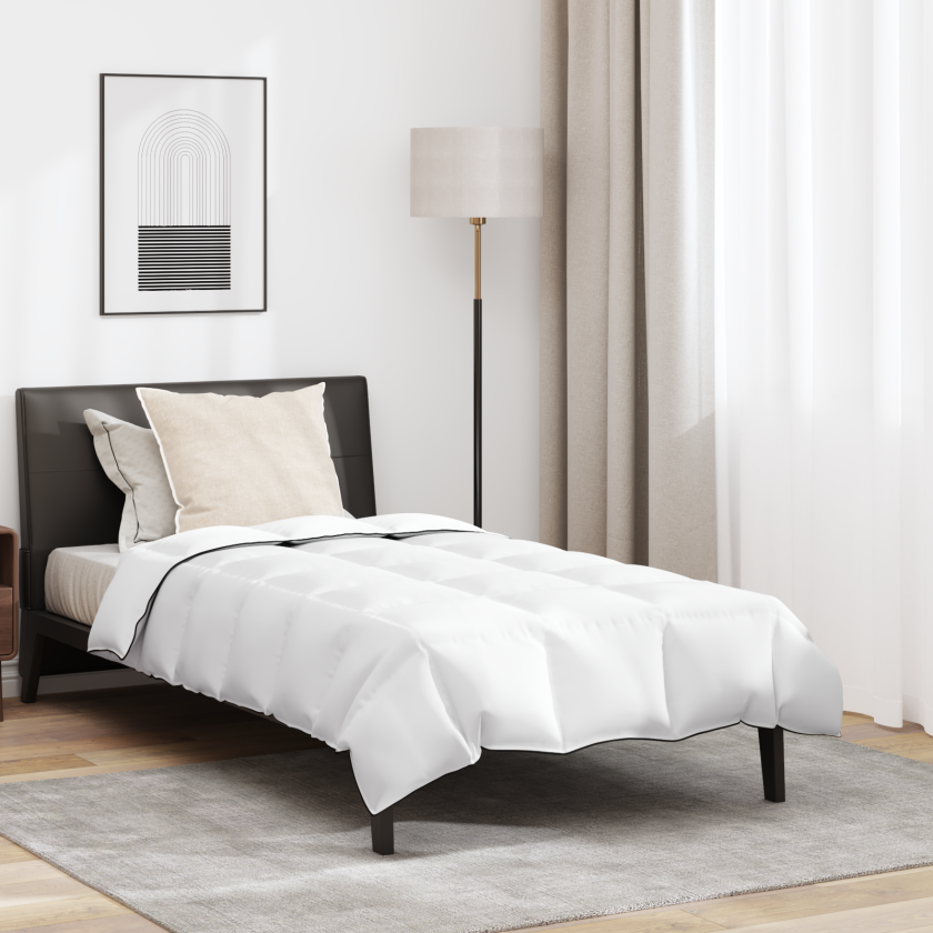 Dyne med pute 2 pcs Hvit 140 x 220 cm Dun