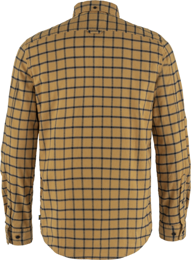 ÖVIK FLANNEL SHIRT M BUCKWHEAT BROWN-DARK NAVY
