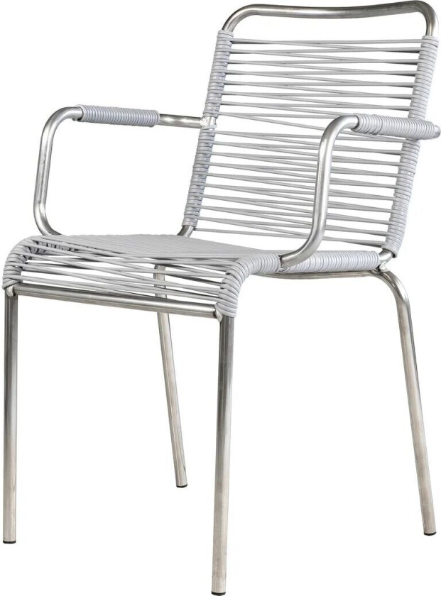 Mya karmstol aluminium Grey