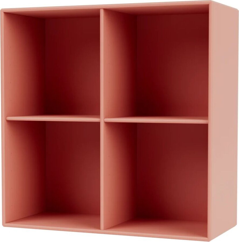 SHOW hylle 69,6x69,6 cm, opphengsskinne 151 Rhubarb