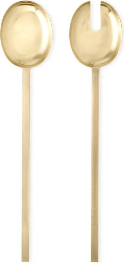 Fein salatbestikk 2 deler Messing