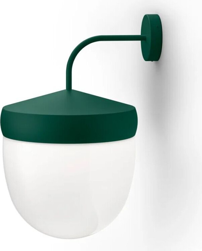 Noon Pan vegglampe frostet 30 cm British racing green