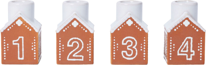 Bilde av Gingerbread adventsstake 7,5 cm, brun