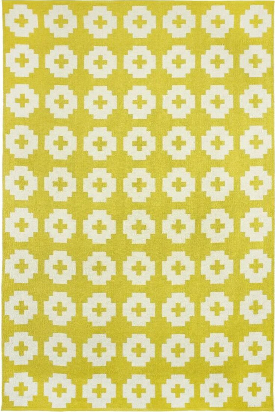 Flower gulvteppe stort sun (gult) 170x250 cm