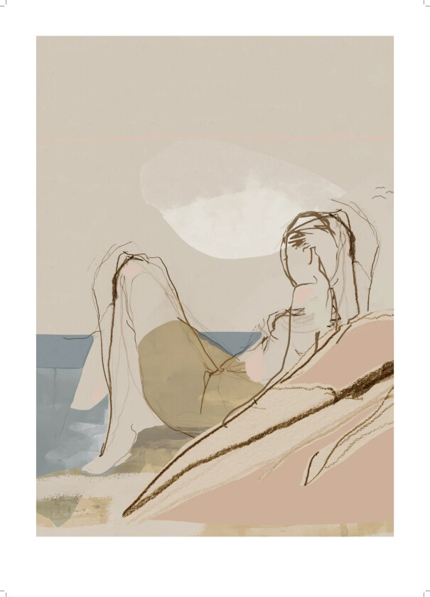 By the ocean plakat 50x70 cm