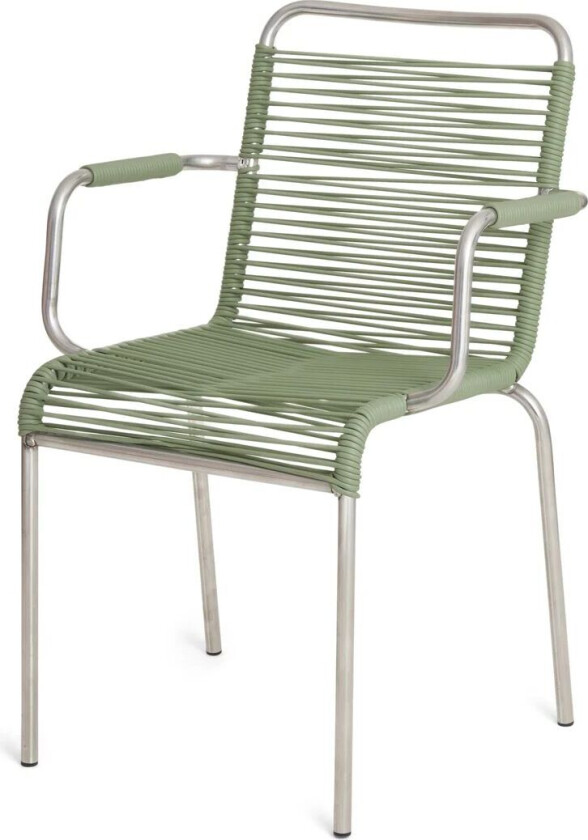 Mya karmstol aluminium Sage green