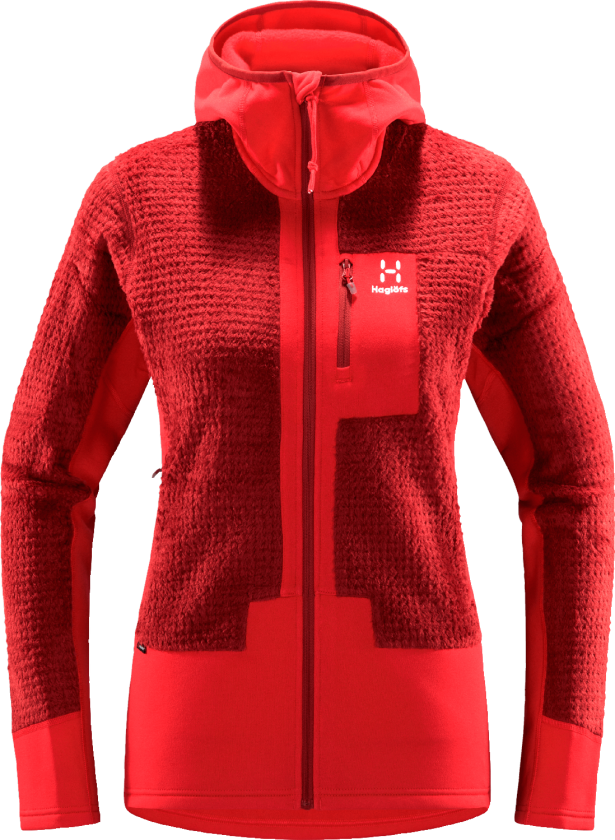 Women's ROC Spitz Mid Hood XS, Corrosion/Poppy Red