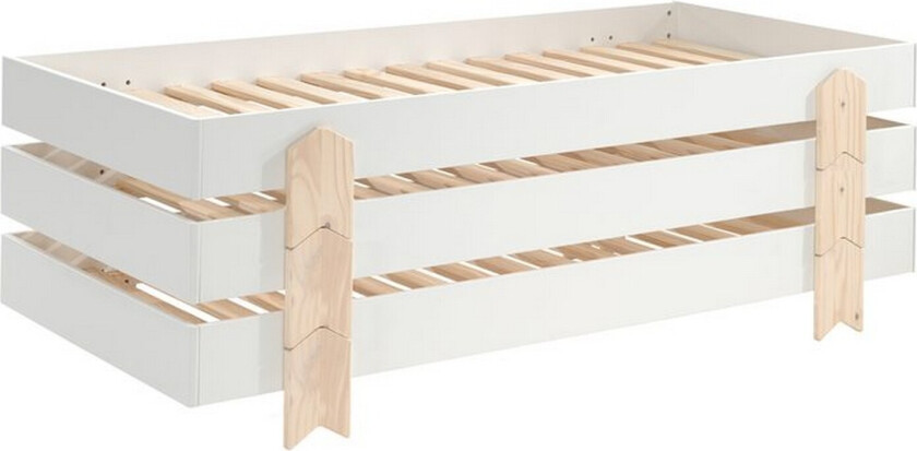 Seng Modulo med pilformede ben Hvit, 3 - Hvit, 3