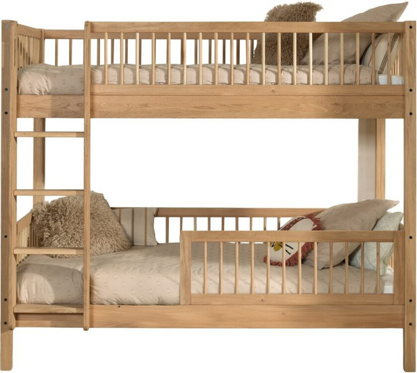 Køyeseng med sikkerhetsrekkverk Forrest Eik - Eik