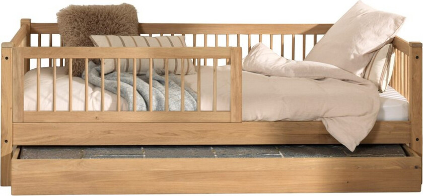 Kabin seng med skuff og sikkerhetsrekkverk Forrest Eik - Eik