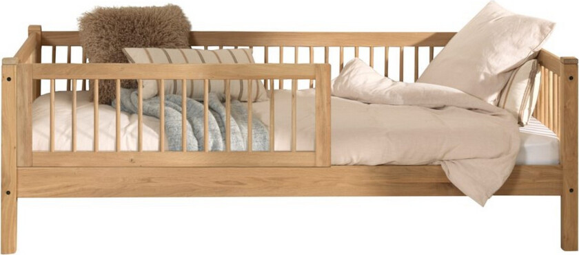 Kabin seng med sikkerhetsrekkverk Forrest Eik - Eik