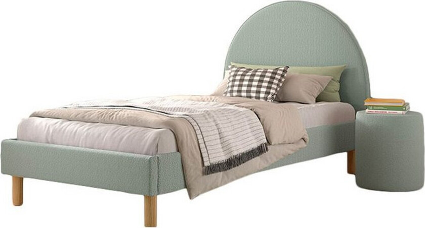 Seng med nattbord Måne 90x200 cm Oliven Grønn - Oliven Grønn