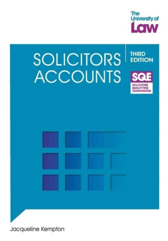 SQE - Solicitors Accounts 3e av Jacqueline Kempton