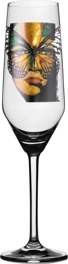 Golden Butterfly champagneglass 30 cl Clear