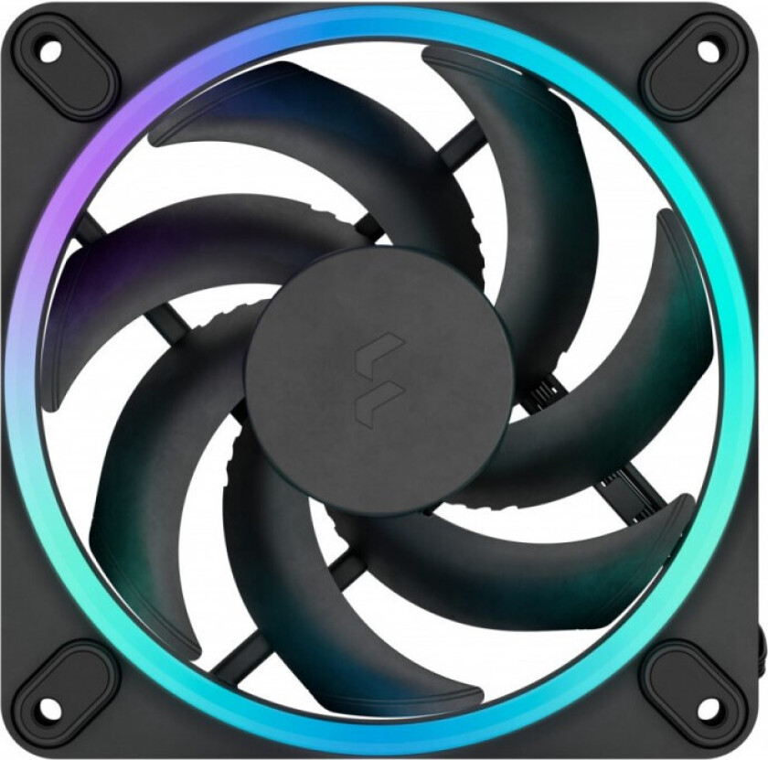 Momentum PC Kabinet Vifte - 120mm, RGB, Sort - 3 stk.