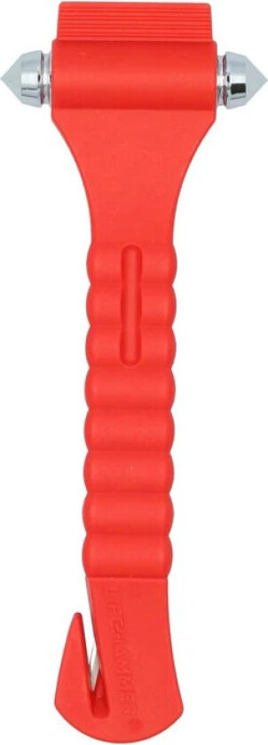 LifeHammer HCNRSSWBU Nødhammer - Rød, 19,2cm
