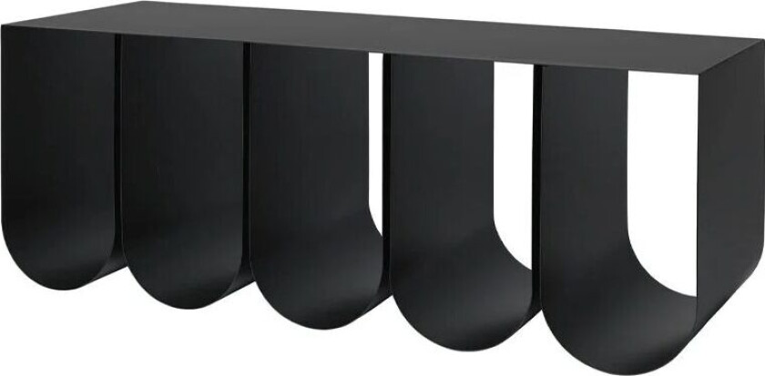 Curved benk black