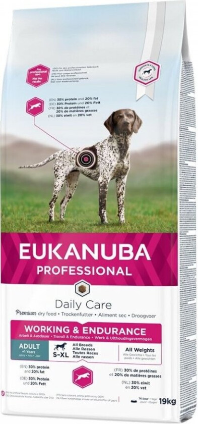 Eukanuba Dog Daily Care Adult Working & Endurance (19 kg)
