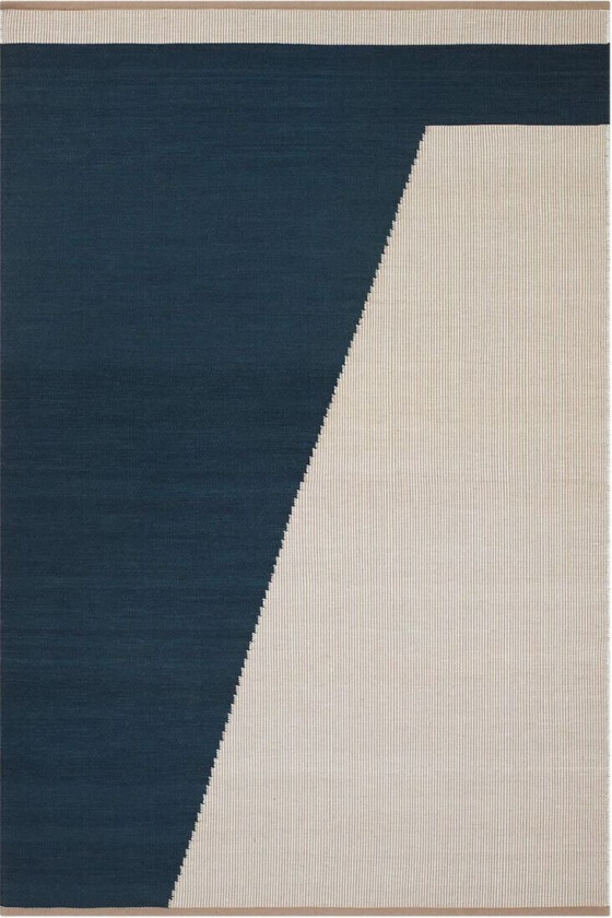 Una ullteppe 180x270 cm Dark blue-beige-off white
