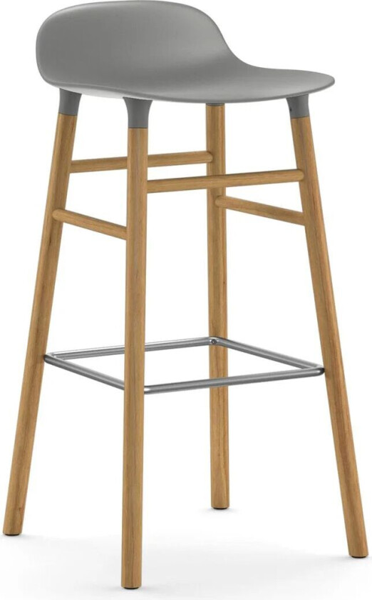 Form Chair barstol eikben grå