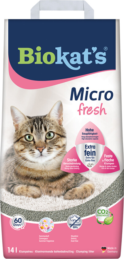 Micro Fresh kattesand - Økonomipakke: 2 x 14 L