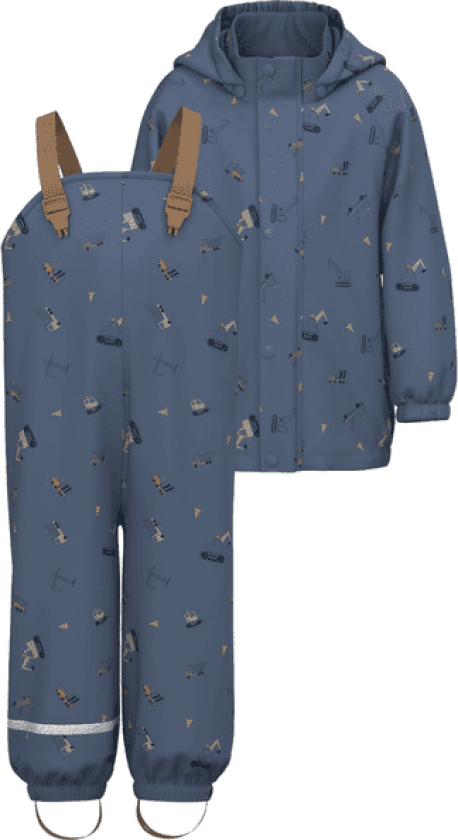 Name It Nmmdry10 regnsett til småbarn, Vintage Indigo